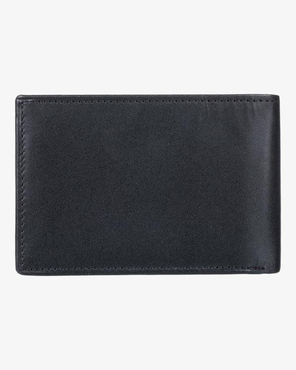 Load image into Gallery viewer, Billabong Men&#39;s Arch Leather Tri-Fold Wallet Black EBYAA00107-BLK

