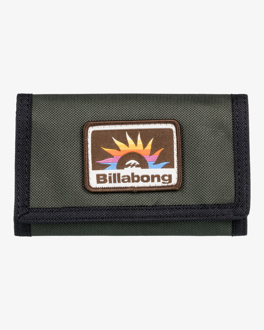 Billabong Walled Lite Tri-Fold Wallet Military EBYAA00114-MIL