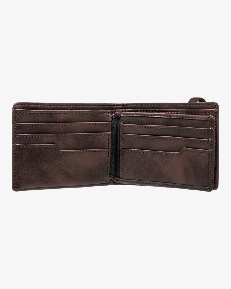 Load image into Gallery viewer, Billabong Men&#39;s Locked Tri-Fold Wallet Chocolate EBYAA00123-CHO
