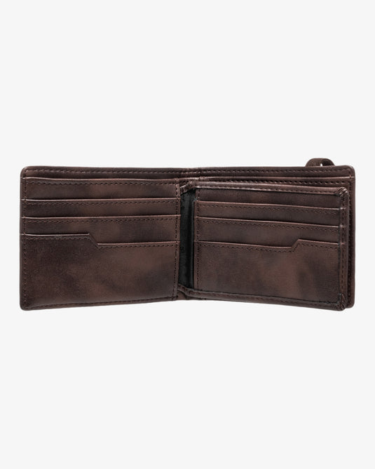 Billabong Men's Locked Tri-Fold Wallet Chocolate EBYAA00123-CHO