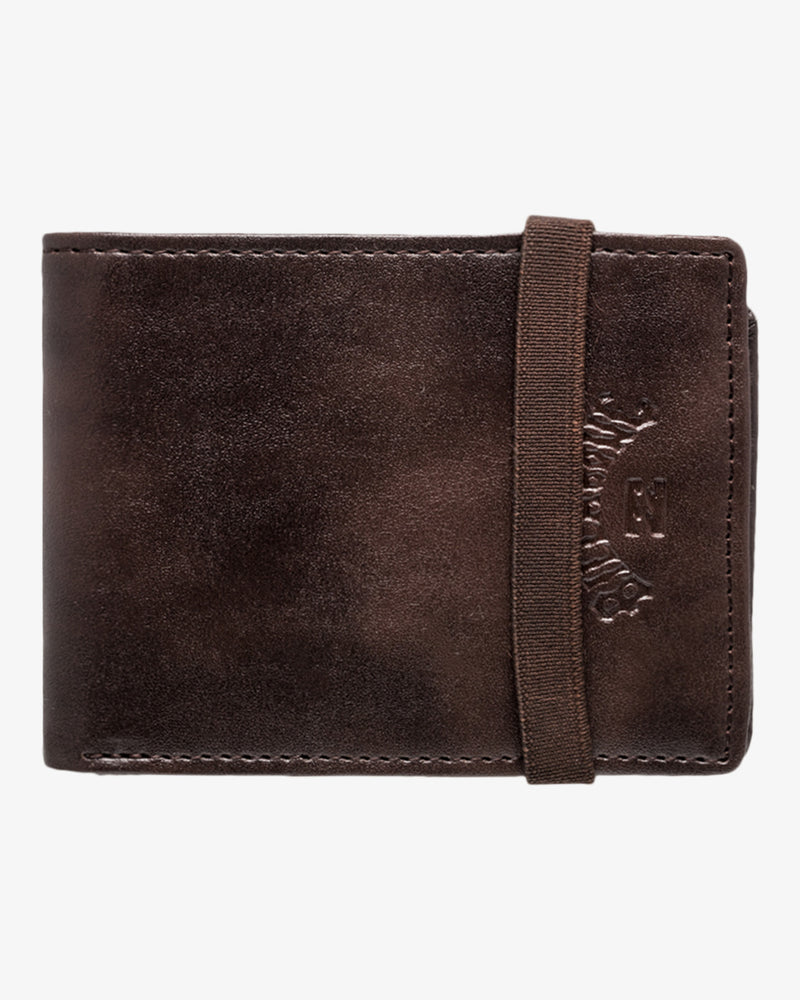 Load image into Gallery viewer, Billabong Men&#39;s Locked Tri-Fold Wallet Chocolate EBYAA00123-CHO
