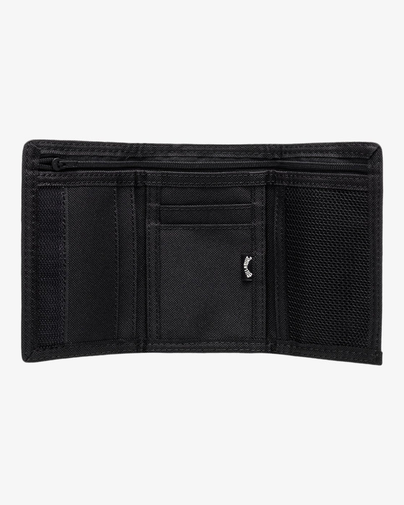 Load image into Gallery viewer, Billabong Tribong Lite Tri Fold Wallet Black EBYAA00124_BLK
