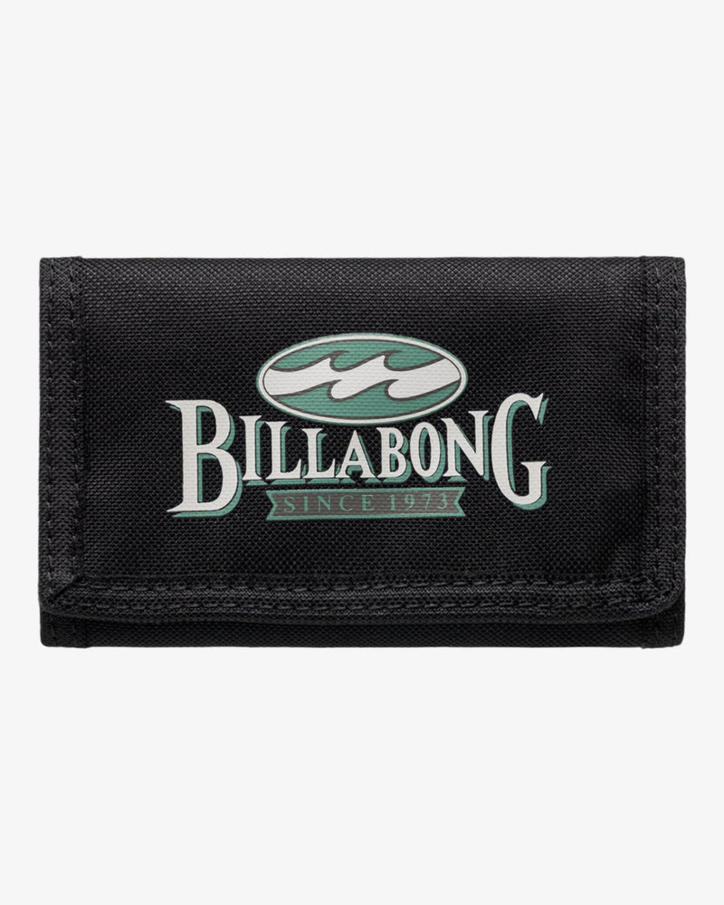 Load image into Gallery viewer, Billabong Tribong Lite Tri Fold Wallet Black EBYAA00124_BLK
