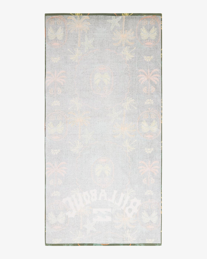 Load image into Gallery viewer, Billabong Unisex Waves Beach Towel 80 X 160 Moss Green EBYAA00137-GLW0
