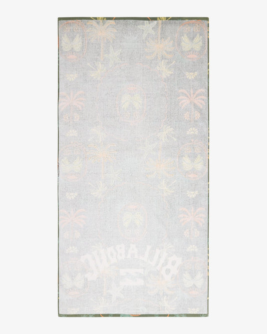 Billabong Unisex Waves Beach Towel 80 X 160 Moss Green EBYAA00137-GLW0