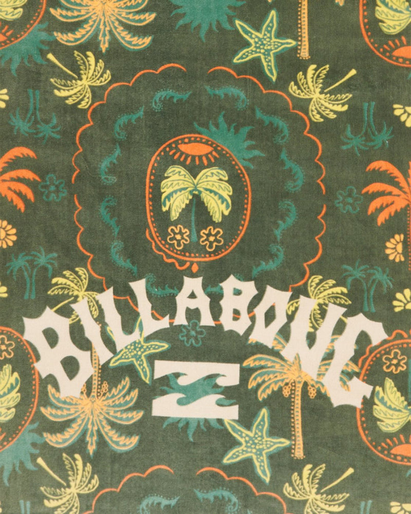 Load image into Gallery viewer, Billabong Unisex Waves Beach Towel 80 X 160 Moss Green EBYAA00137-GLW0
