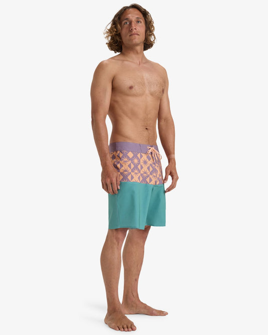 Billabong Men's Fifty50 Pro 18'' Performance Board Shorts Dusty Teal EBYBS00117-BLS0