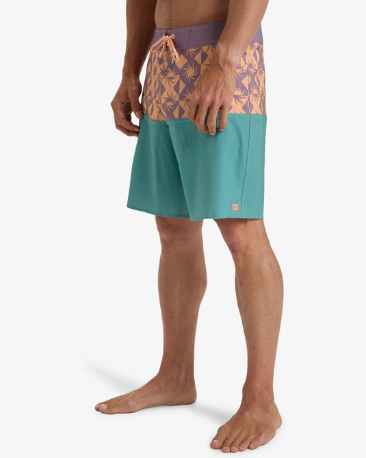 Billabong Men's Fifty50 Pro 18'' Performance Board Shorts Dusty Teal EBYBS00117-BLS0