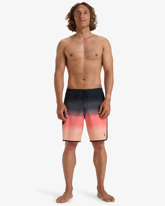 Billabong Men's 73 Theme Pro 18.5" Performance Board Shorts Raven EBYBS00122-RAV