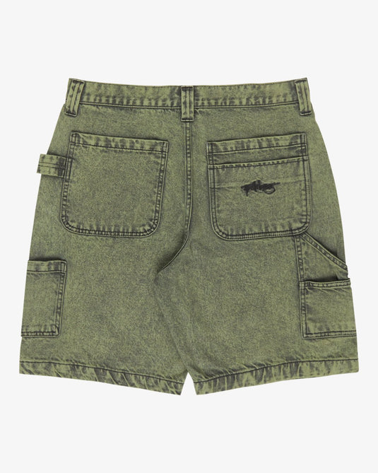 Billabong Men's Bad Dog Workwear Denim Shorts Moss Green EBYDS03002-GLW0