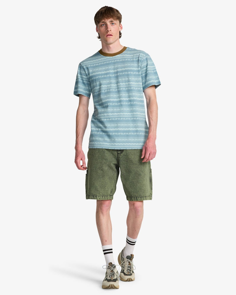 Load image into Gallery viewer, Billabong Men's Bad Dog Workwear Denim Shorts Moss Green EBYDS03002-GLW0
