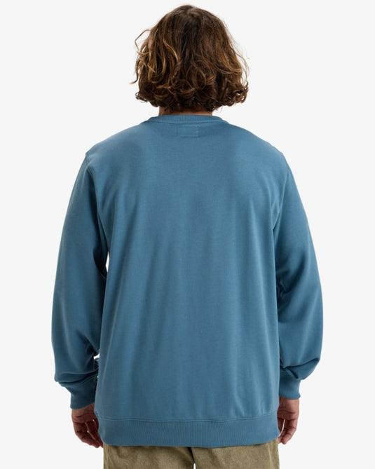 Billabong Men's Arch Pullover Sweatshirt Glacier Blue EBYFT00131_BMC0