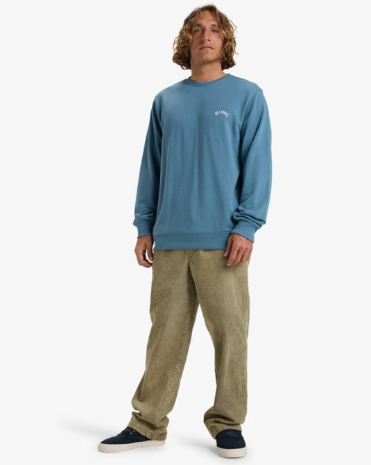 Billabong Men's Arch Pullover Sweatshirt Glacier Blue EBYFT00131_BMC0