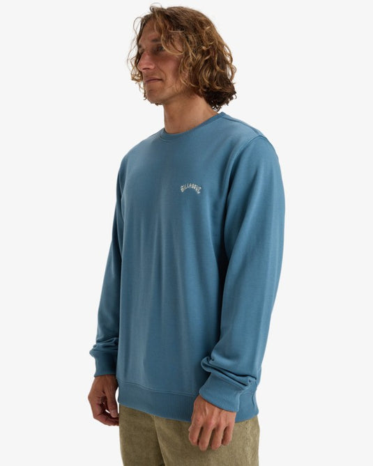 Billabong Men's Arch Pullover Sweatshirt Glacier Blue EBYFT00131_BMC0