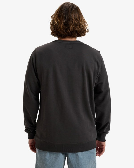 Billabong Men's Arch Pullover Sweatshirt Raven EBYFT00131_RAV