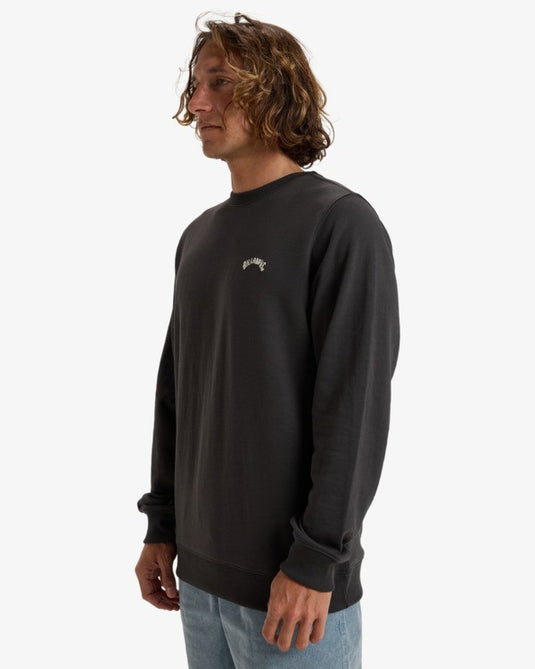 Billabong Men's Arch Pullover Sweatshirt Raven EBYFT00131_RAV