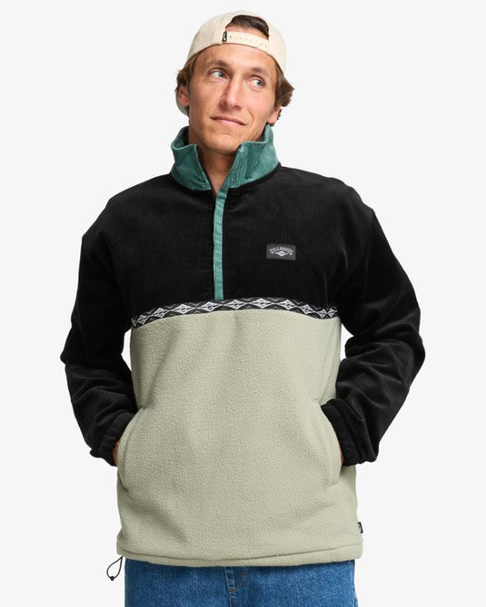 Billabong Men's Space Lobster Half Zip Jumper Sagebrush EBYFT00143-BMR0