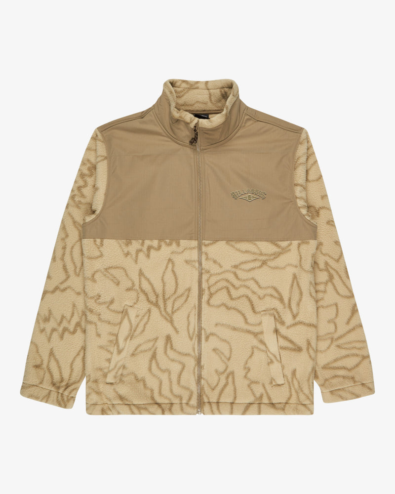 Load image into Gallery viewer, Billabong Men's Boundary Re-Issue Full Zip Mock Neck Fleece Desert EBYFT00144-DES
