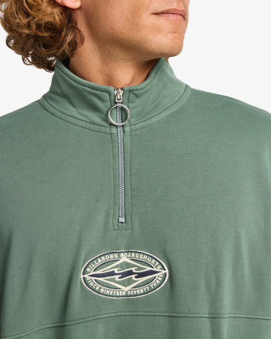 Billabong Men's Core Lord Half Zip Sweatshirt Hunter EBYFT00150-GPL0