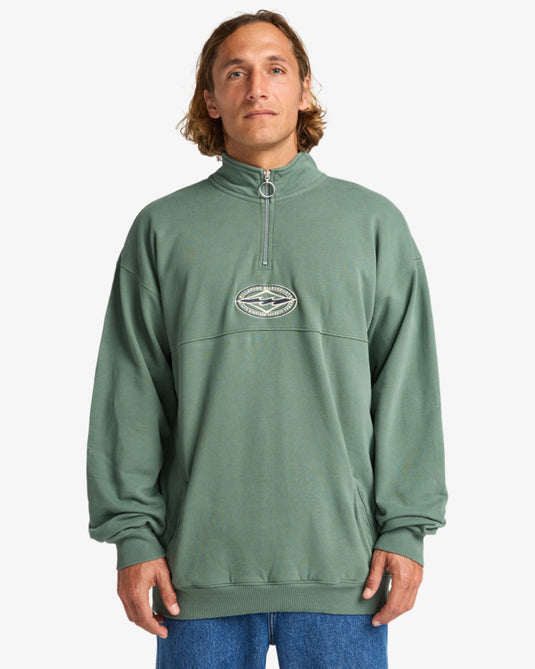Billabong Men's Core Lord Half Zip Sweatshirt Hunter EBYFT00150-GPL0