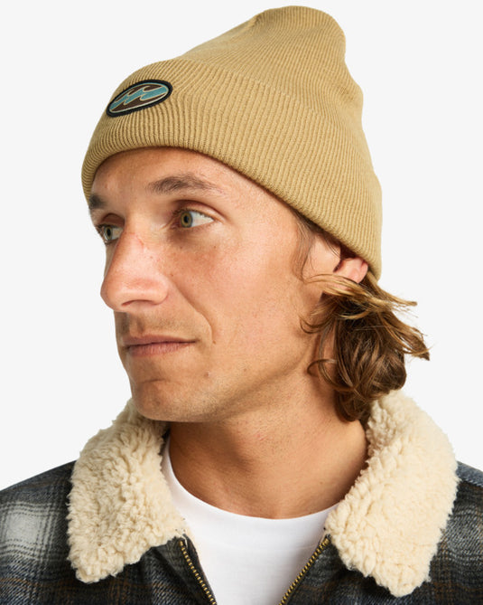 Billabong Men's Every Other Day Cuff Beanie Khaki EBYHA00155-KHA