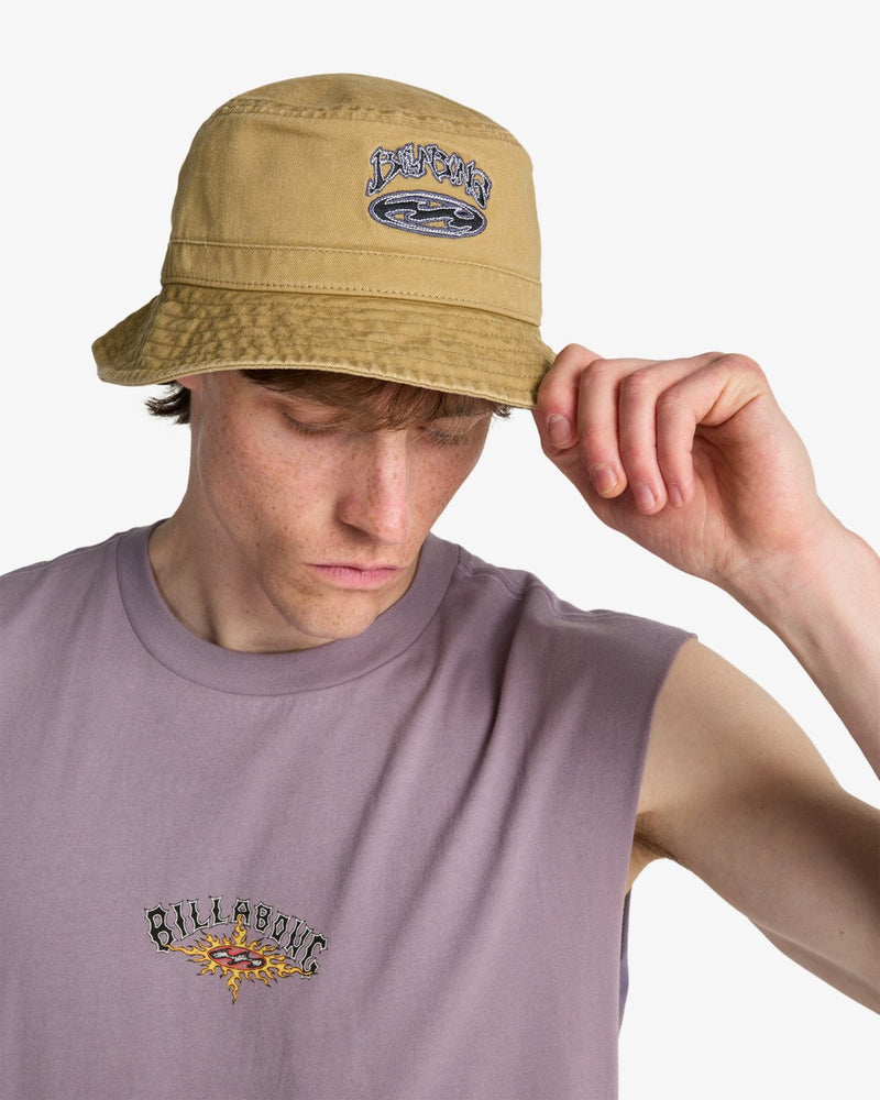 Load image into Gallery viewer, Billabong Unisex Bad Dog Bucket Hat Khaki EBYHA00161-KHA
