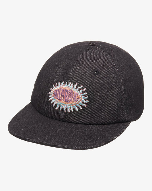 Billabong Unisex Denim Strapback Hat Black EBYHA00179-BLK
