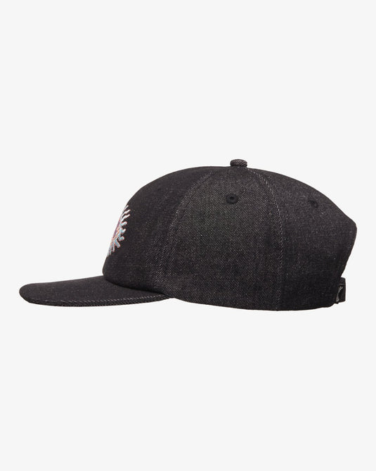 Billabong Unisex Denim Strapback Hat Black EBYHA00179-BLK