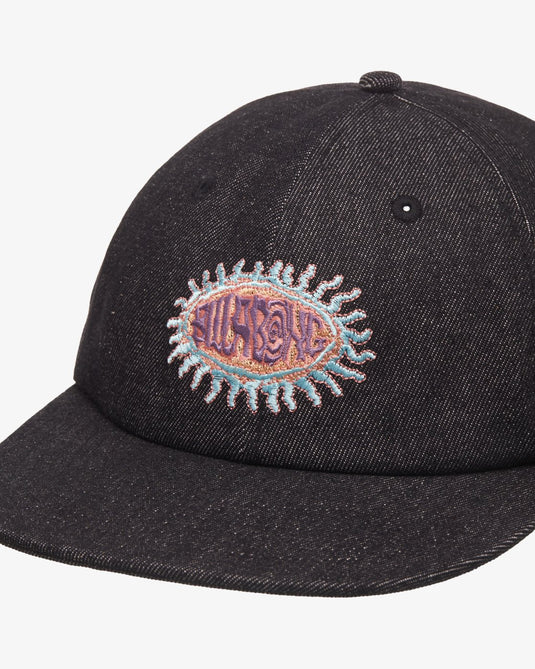 Billabong Unisex Denim Strapback Hat Black EBYHA00179-BLK