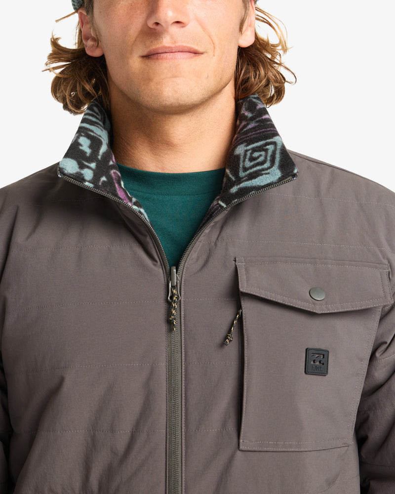 Load image into Gallery viewer, Billabong Men's Unwind Revo 10K Reversible Puffer Jacket Raven EBYJK00124-RAV
