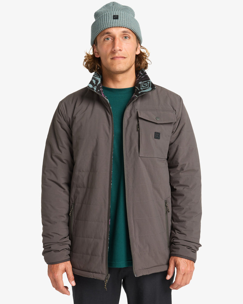Load image into Gallery viewer, Billabong Men's Unwind Revo 10K Reversible Puffer Jacket Raven EBYJK00124-RAV

