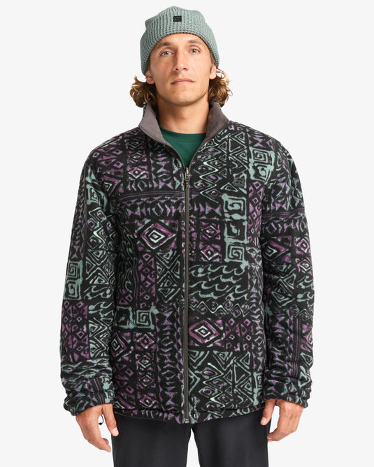 Billabong Men's Unwind Revo 10K Reversible Puffer Jacket Raven EBYJK00124-RAV