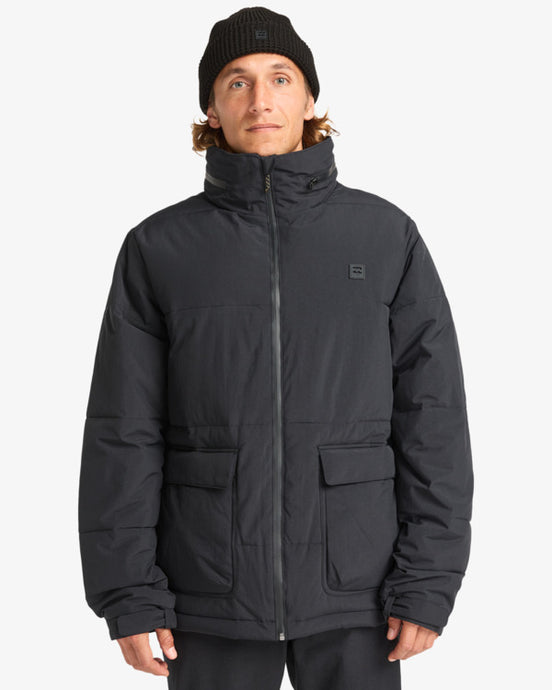 Billabong Men's Point Lay 10K Puffer Jacket Black EBYJK00125-BLK