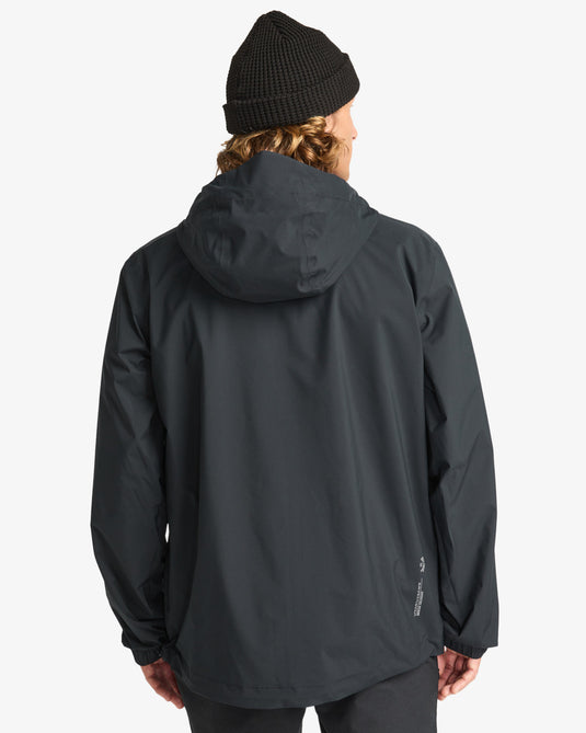Billabong Men's Rainstorm 10K Shell Jacket Black EBYJK00137-BLK