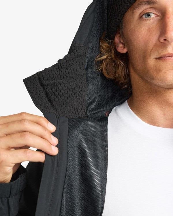 Load image into Gallery viewer, Billabong Men&#39;s Rainstorm 10K Shell Jacket Black EBYJK00137-BLK
