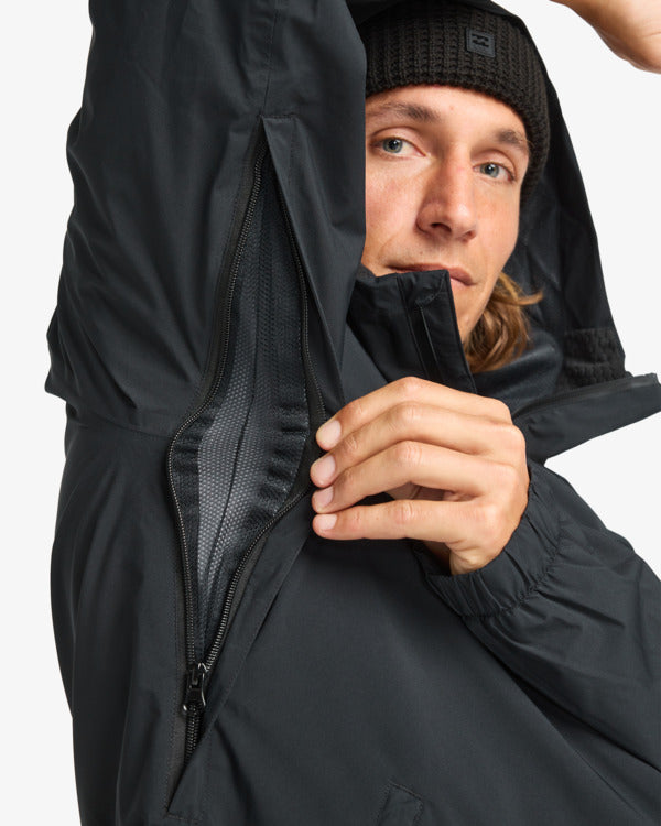 Load image into Gallery viewer, Billabong Men&#39;s Rainstorm 10K Shell Jacket Black EBYJK00137-BLK
