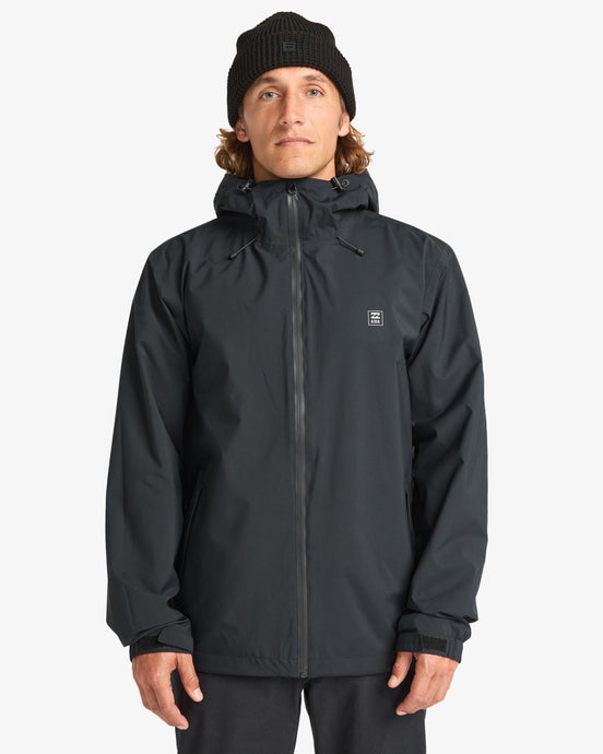 Billabong Men's Rainstorm 10K Shell Jacket Black EBYJK00137-BLK