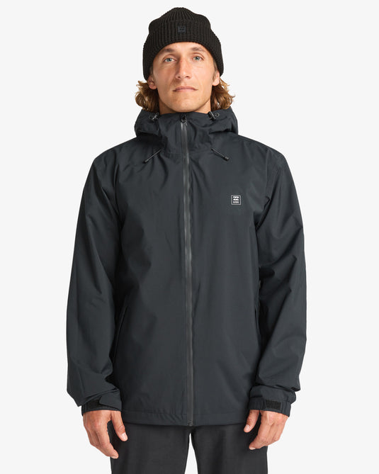 Billabong Men's Rainstorm 10K Shell Jacket Black EBYJK00137-BLK