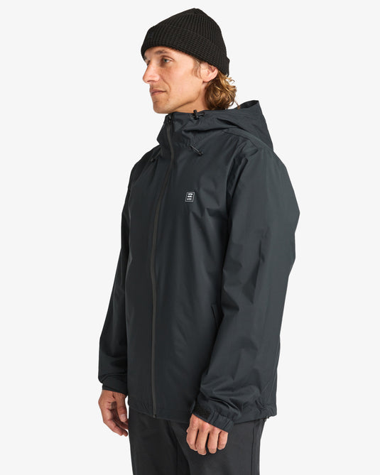 Billabong Men's Rainstorm 10K Shell Jacket Black EBYJK00137-BLK