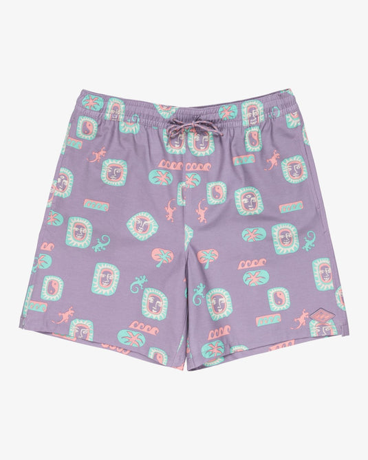 Billabong Men's Wasted Times 18.5'' Swim Shorts Purple Ash EBYJV00139-SKW0