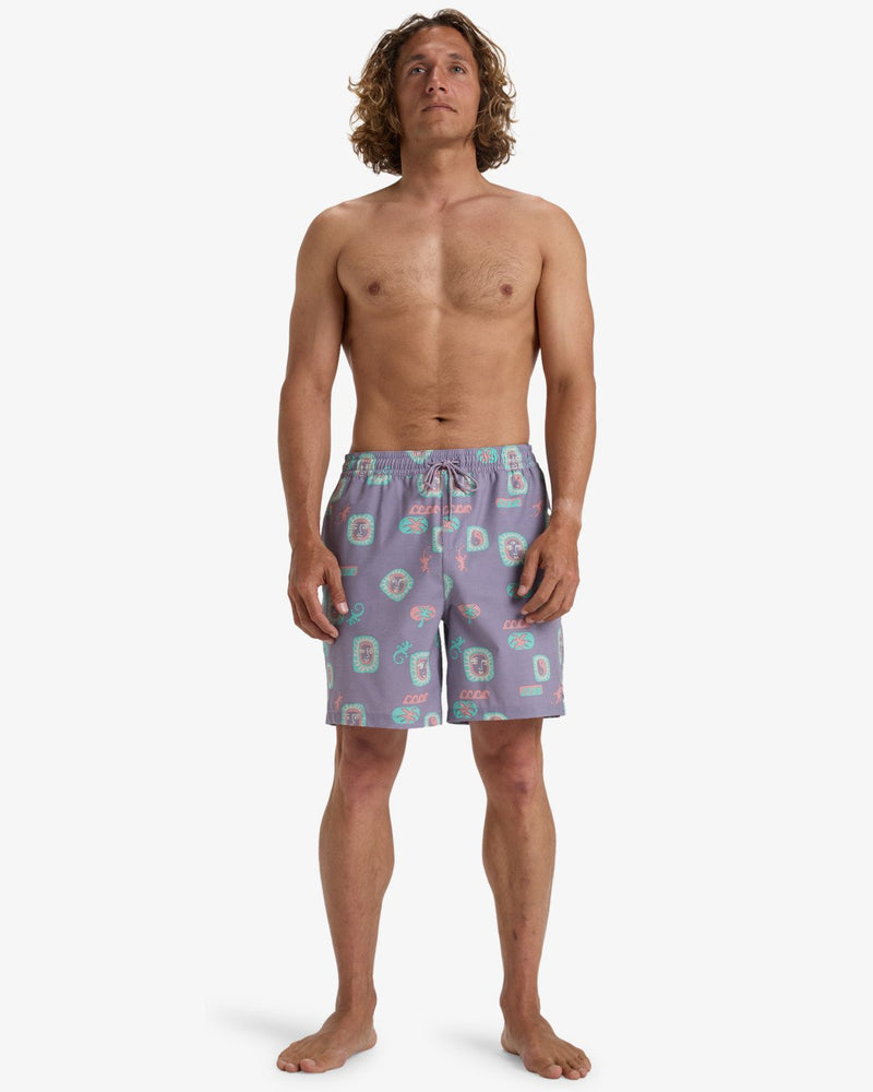 Load image into Gallery viewer, Billabong Men&#39;s Wasted Times 18.5&#39;&#39; Swim Shorts Purple Ash EBYJV00139-SKW0
