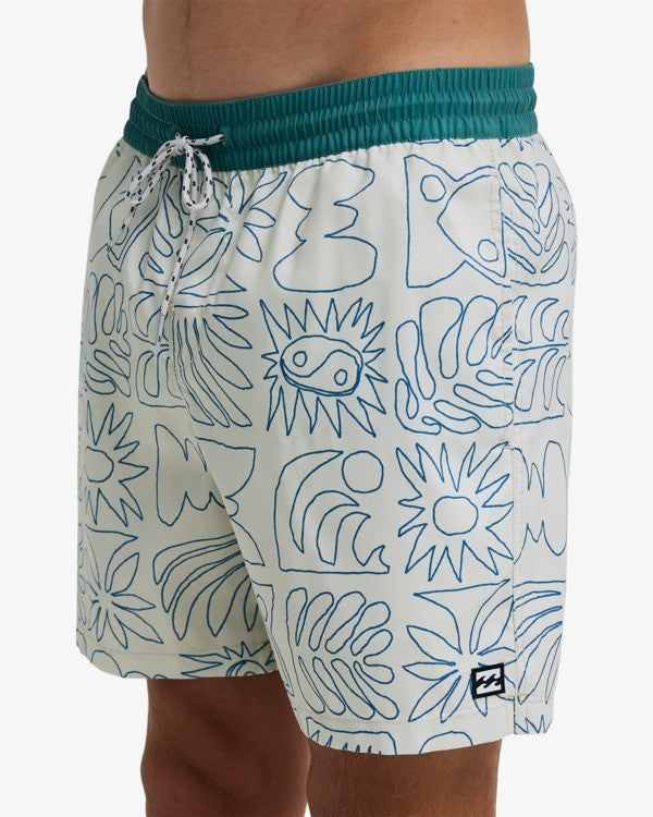 Load image into Gallery viewer, Billabong Men's Vacay Layback Boardshorts Sea Green EBYJV00159-BMR4
