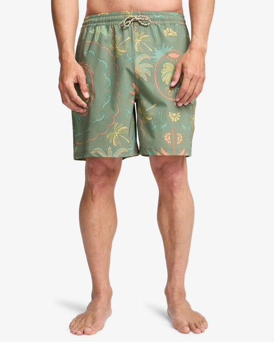Billabong Wasted Times Layback Boardshorts Moss Green EBYJV00160-GLW4