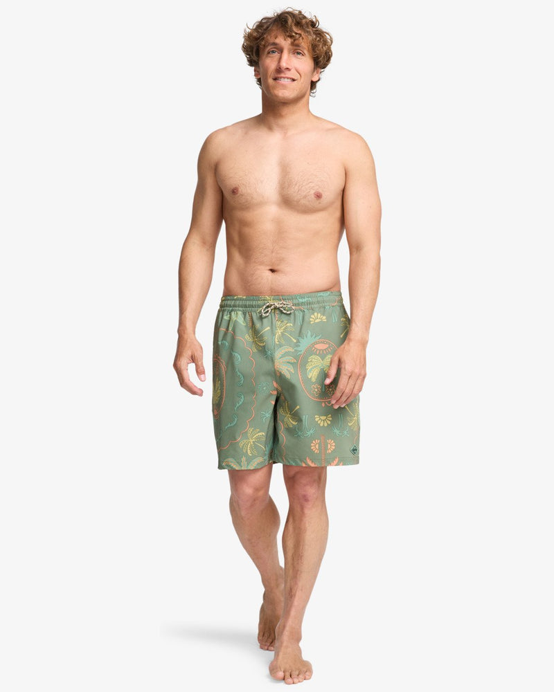 Load image into Gallery viewer, Billabong Wasted Times Layback Boardshorts Moss Green EBYJV00160-GLW4
