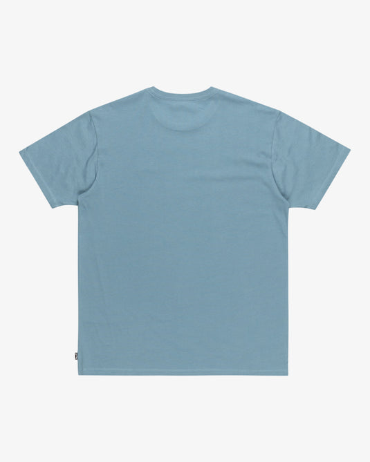 Billabong Men's Arch Crew Short Sleeve T-Shirt Glacier Blue EBYKT00100_BMC0
