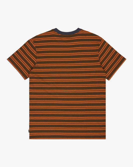 Billabong Men's Baxter Short Sleeve T-Shirt Dark Brown EBYKT00120-CSR0