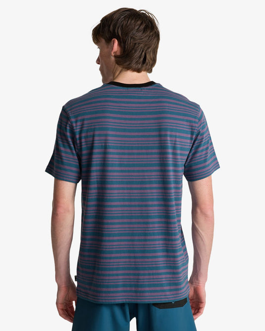 Billabong Men's Baxter Short Sleeve T-Shirt Real Teal EBYKT00120-BPR0