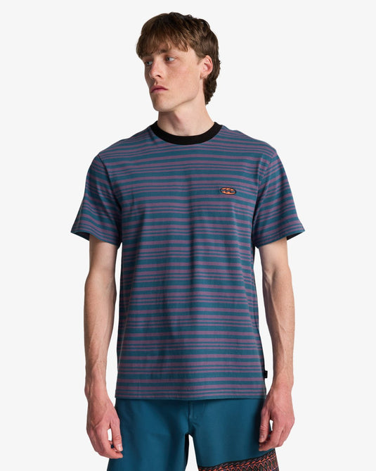Billabong Men's Baxter Short Sleeve T-Shirt Real Teal EBYKT00120-BPR0