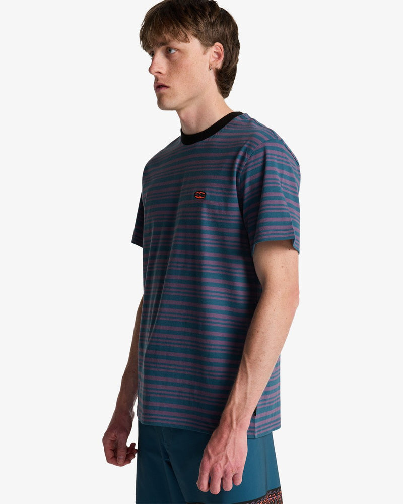 Load image into Gallery viewer, Billabong Men's Baxter Short Sleeve T-Shirt Real Teal EBYKT00120-BPR0
