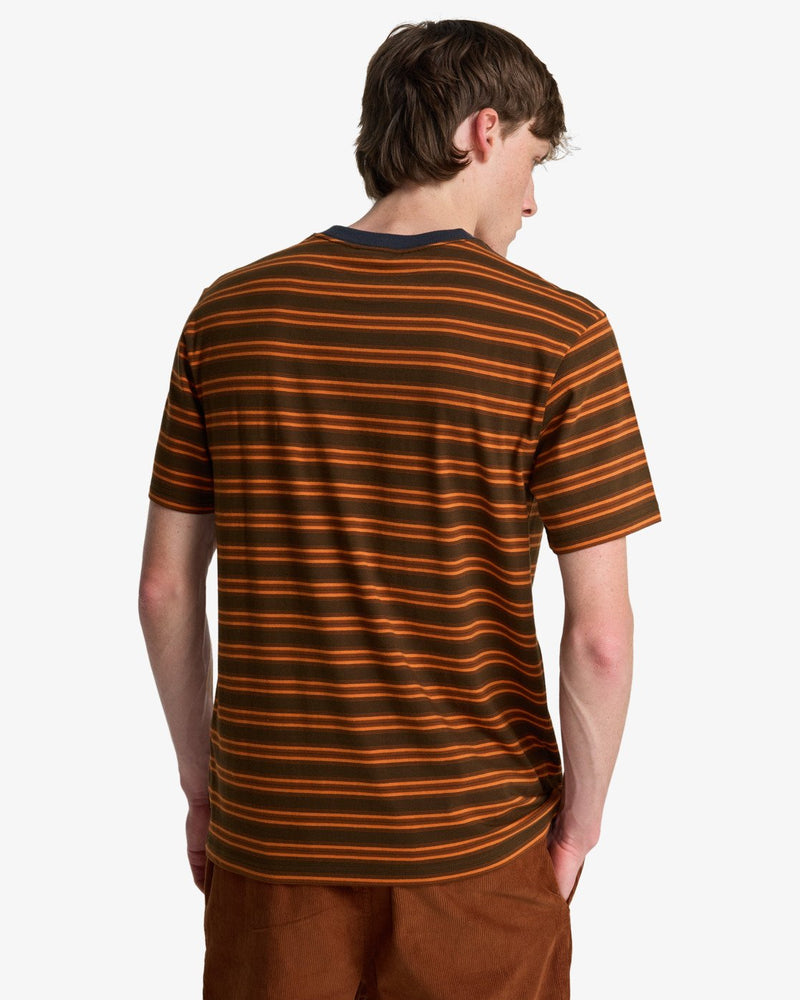 Load image into Gallery viewer, Billabong Men's Baxter Short Sleeve T-Shirt Dark Brown EBYKT00120-CSR0
